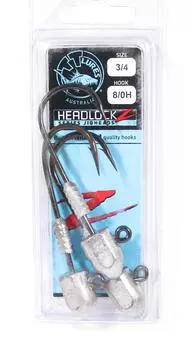 Джиг-головка Tackle Tactics TT Headlockz HD 3/4 унции 8/0 3 шт. в упаковке (3313)