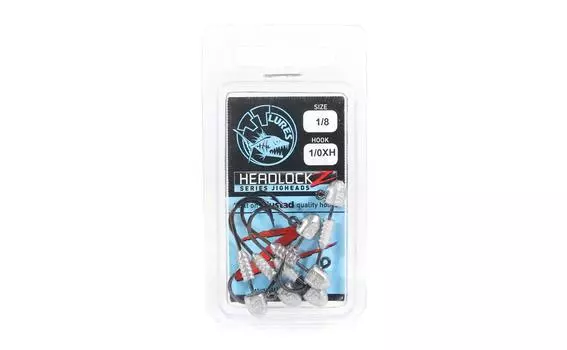 Джиг-головка Tackle Tactics TT Headlockz HD 1/8 унции 1/0 XH 6 штук в упаковке (3016)