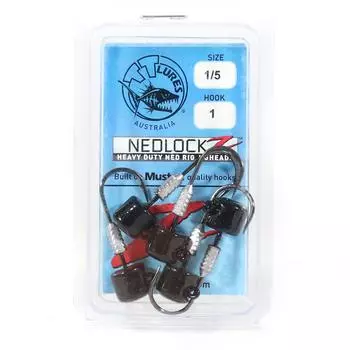 Джиг-головка Tackle Tactics TT Nedlockz HD, черная, 1/5 унции 1 5 шт./упаковка (7472)