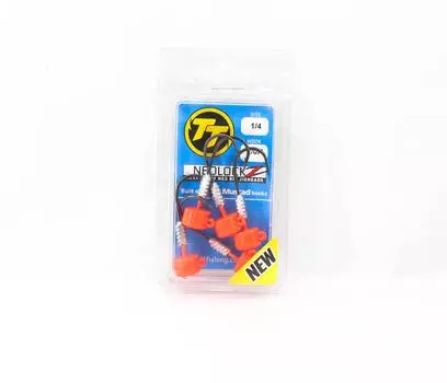 Джиг-головка Tackle Tactics TT Nedlockz HD оранжевого цвета, 1/4 унции, 2/0H, 5 шт./упаковка (7670)