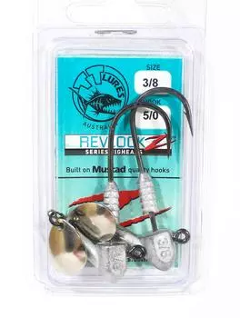 Джиг-головка Tackle Tactics TT Revlockz Bladed 3/8 унции 5/0 2 шт./упаковка (9537)