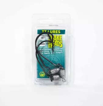 Джиг-головка Tackle Tactics TT Snake Head 1/6 oz 6/0 XH 3 шт. в упаковке (0701)