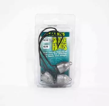 Джиг-головка Tackle Tactics TT Snake Head 3/4 унции 6/0 XH 3 шт./упаковка (0794)