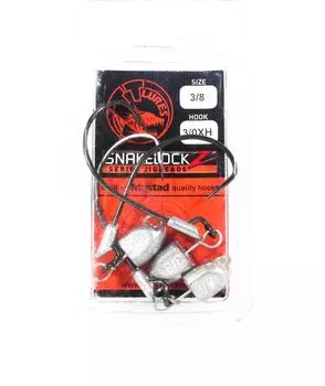 Джиг-головка Tackle Tactics TT SnakelockZ 3/8 унции 3/0 XH 3 шт./упаковка (6498)