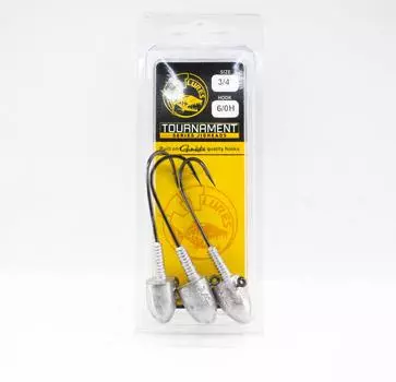 Джиг-головка Tackle Tactics TT Tournament, 3/4 унции, 6/0H, 3 шт. в упаковке (0114)