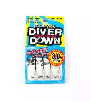 Джиг-головка Xesta Black Star Head Diver Down 3 грамма, размер крючка 1/0 (0780)