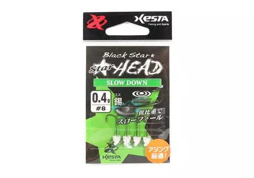 Джиг-головка Xesta Star Head Slow Down 0,4 грамма, крючок, размер 8 (0687)