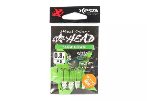 Джиг-головка Xesta Star Head Slow Down 0,8 грамм, крючок, размер 8 (07:00)
