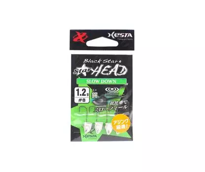 Джиг-головка Xesta Star Head Slow Down 1,2 грамма, крючок, размер 8 (0724)