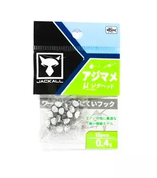 Джиг-головки Jackall Aji Mame Micro 0,4 г Размер 8 15 шт. (1691 г.)