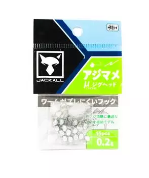 Джиг-головки Jackall Aji Mame Micro 0,2 г Размер 8 15 шт. (1745 г.)