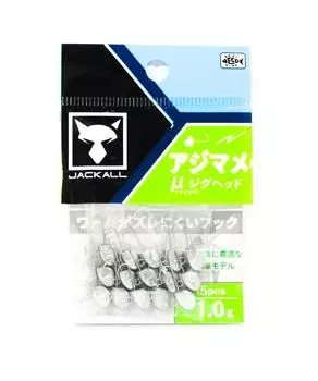Джиг-головки Jackall Aji Mame Micro 1 г Размер 8 15 шт. (1721 г.)