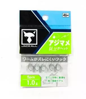 Джиг-головки Jackall Aji Mame Micro 1 г Размер 8 5 шт. (1684 г.)