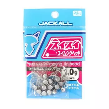 Джиг-головки Jackall Sui Sui Swim 15 шт., оптовая упаковка по 1,0 грамма (3751)