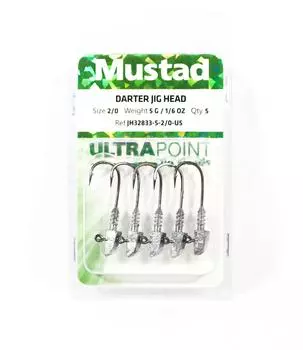 Джиг-головки Mustad Darter 5G, 5 шт. в упаковке, размер 2/0 (2411)