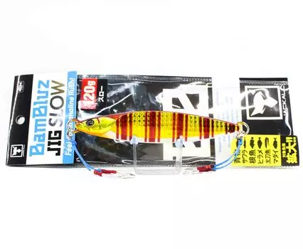 Джиг Jackall Metal Bambluz Slow 120 грамм Glow Belly Red Gold Stripe (8084)