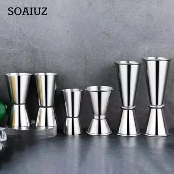 Джиггер, 1 шт., коктейльный бар из нержавеющей стали, японский дизайн, джиггер, двойной мерный стаканчик для спирта, домашний бар, вечерние аксессуары для бара, клуб 15&30ml