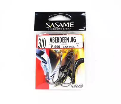 Джиговый крючок Sasame F-999 Aberdeen, размер 3/0 (7363)