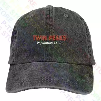 Джинсовая бейсболка Twin Peaks Population Heather, шляпы дальнобойщика, редкие, хит продаж Adjustable