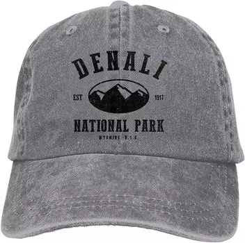 Джинсовая кепка Denali Park Бейсбольная кепка для папы Классическая регулируемая повседневная спортивная кепка унисекс Женские шапки Четыре сезона Повседневная кепка Snapback One Size