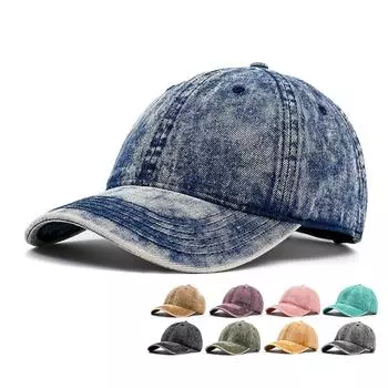 Джинсовая кепка весна осень мужская винтажная бейсболка женская солнцезащитная кепка от солнца зелёный