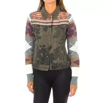 джинсовая куртка Desigual 36 разноцветные