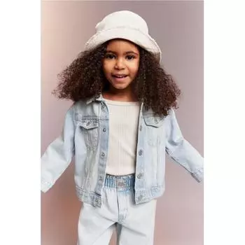 Джинсовая куртка HM бледно-джинсового цвета