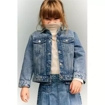 Джинсовая куртка HM джинсовая синяя