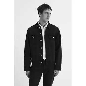 Джинсовая куртка HM Regular Fit, черная