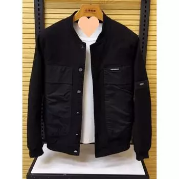 Джинсовая куртка мужская весна и осень новая мода повседневная универсальная бейсбольная форма куртка мужская одежда M