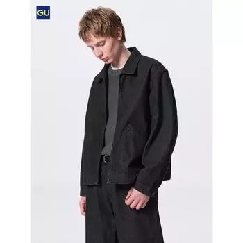 Джинсовая куртка на молнии Uniqlo Gu 08 DARK GRAY/UNISEX S