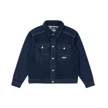 Джинсовая куртка Palace Grizzly Indigo Unisex Верхняя одежда синего цвета P21JK054 M