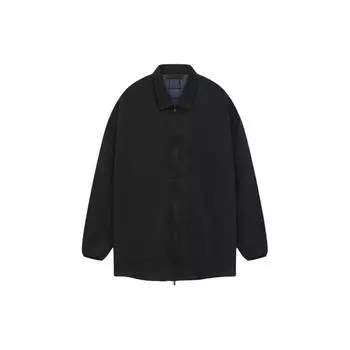 Джинсовая куртка-рубашка Fear of God Essentials Черная джинсовая мужская верхняя одежда Overdye 202SP244591F S