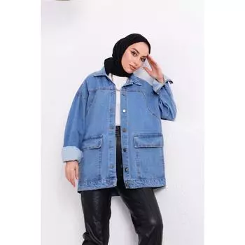 Джинсовая куртка с карманами