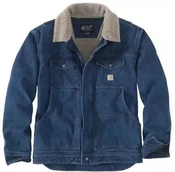 Джинсовая куртка свободного покроя CRHTT105478 Denim [Houston] Sherpa-подкладка