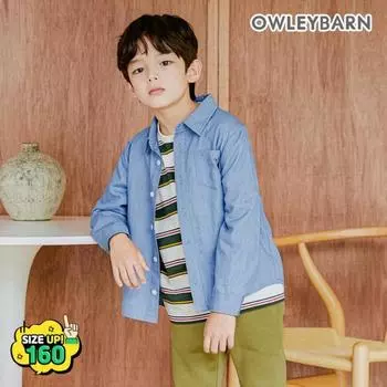 Джинсовая рубашка Olivan Creative Blue Blue/140