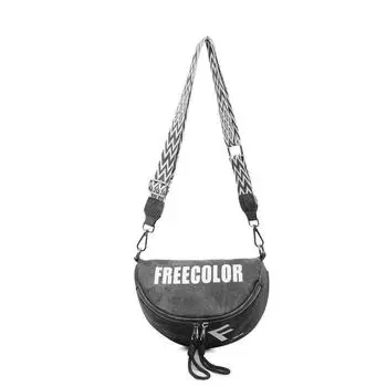 Джинсовая сумка с принтом букв Женская сумка через плечо Сумка для мобильного телефона чёрный