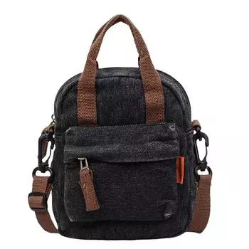 Джинсовая сумка Женская сумка через плечо Сумка кроссбоди чёрный