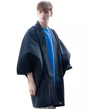 Джинсовая ткань Haori Yukata Yukata Dot Navy L 8(8)