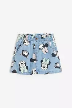 Джинсовая юбка А-силуэта