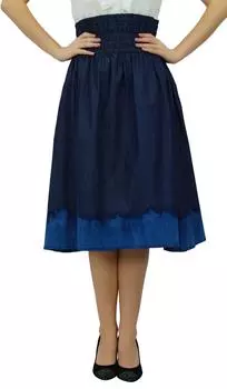 Джинсовая юбка Bimba с высокой талией 10 синий