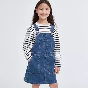 Джинсовая юбка-джемпер UNIQLO JAPAN GIRLS