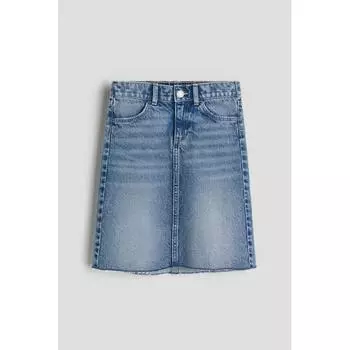 Джинсовая юбка HM Midi джинсовая синяя