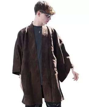 Джинсовая замша Haori Yukata Yukata Chocolate LL 8(8)