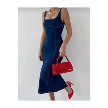 Джинсовое платье