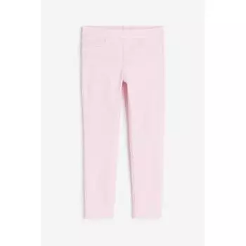 Джинсовые джеггинсы HM светло-розовые