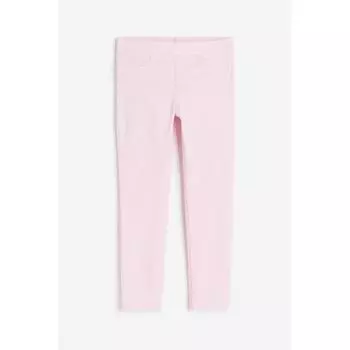 Джинсовые джеггинсы HM светло-розовые