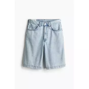Джинсовые мешковатые шорты HM светло-голубые