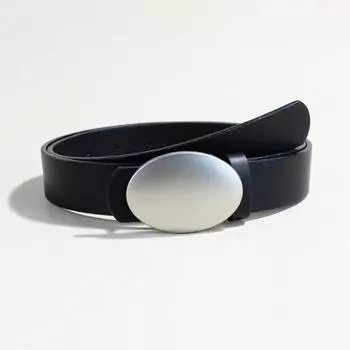 Джинсовый ремень женский овальная металлическая пряжка декоративный ремень женский простой ретро повседневный ремень 105Cm long