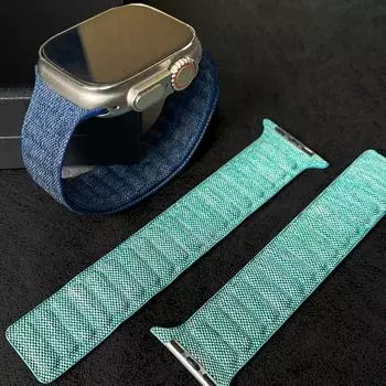 Джинсовый ремешок для Apple Watch Ultra 2 Band Series 9 8 7 6 SE 5 4 Браслет с магнитной петлей для iWatch 49 мм 45 мм 44 мм 42 мм 41 мм Correa